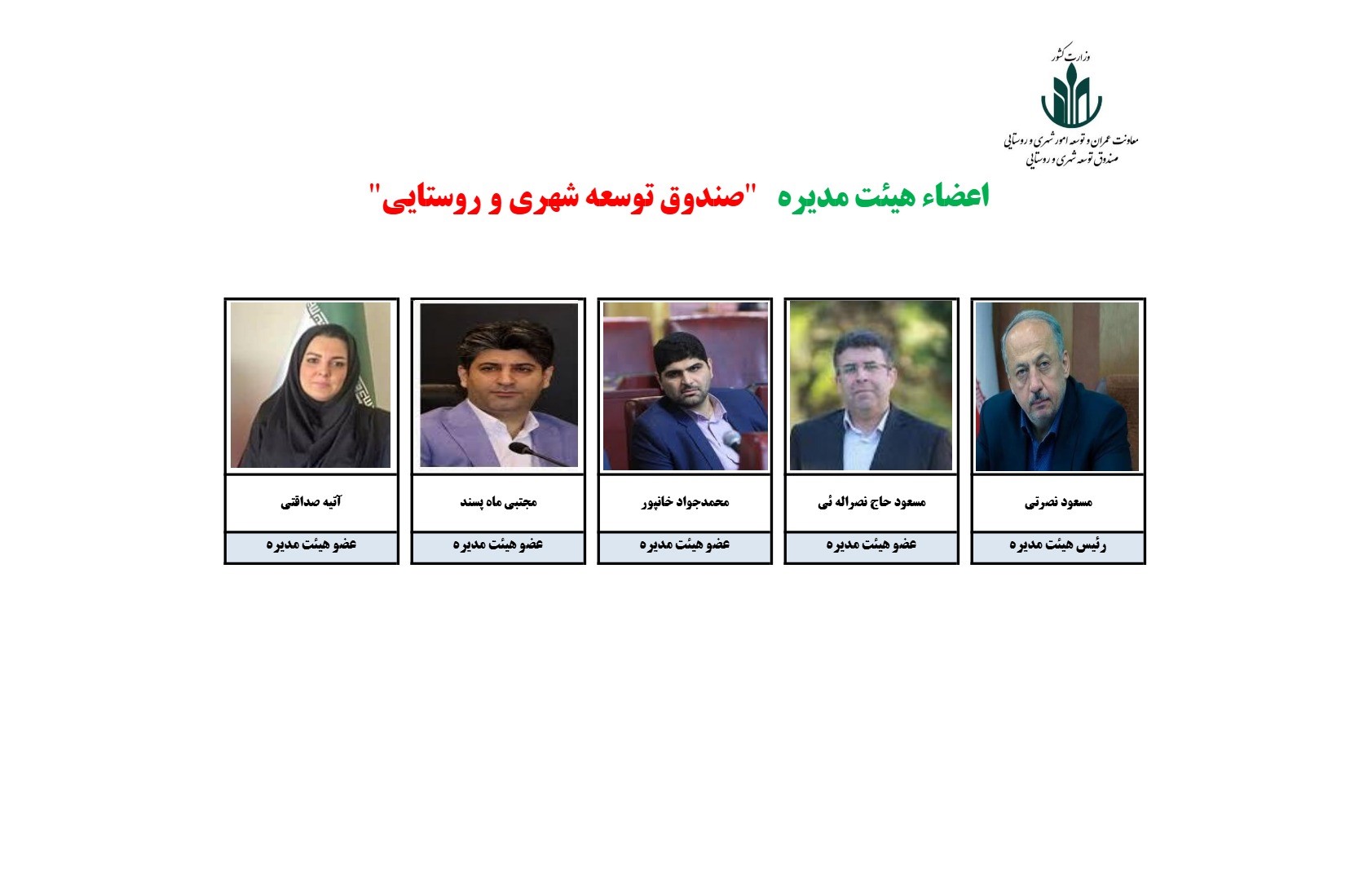 اعضا هیئت مدیره